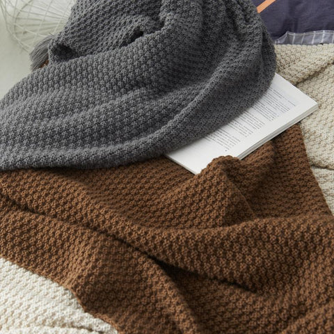 Thread Blanket with Tassel Throw Blanket-HA00444-Veeddydropshipping