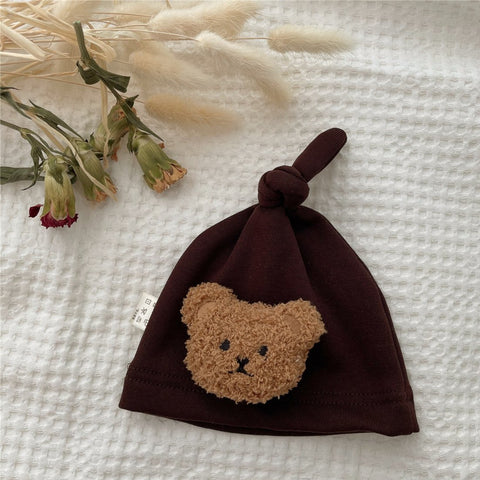 Soft Baby Hat for Newborns From 0 Cute Bear Cap Newborn Accessories Babies-TB00446-Veeddydropshipping
