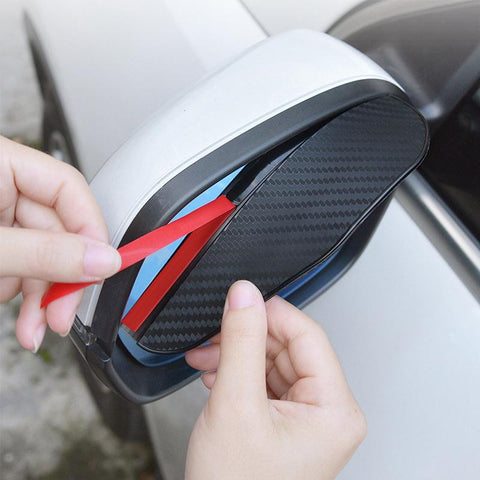Visor Carbon Fiber Car Rearview Side Snow Sun Visor Rain-AM00867-Veeddydropshipping