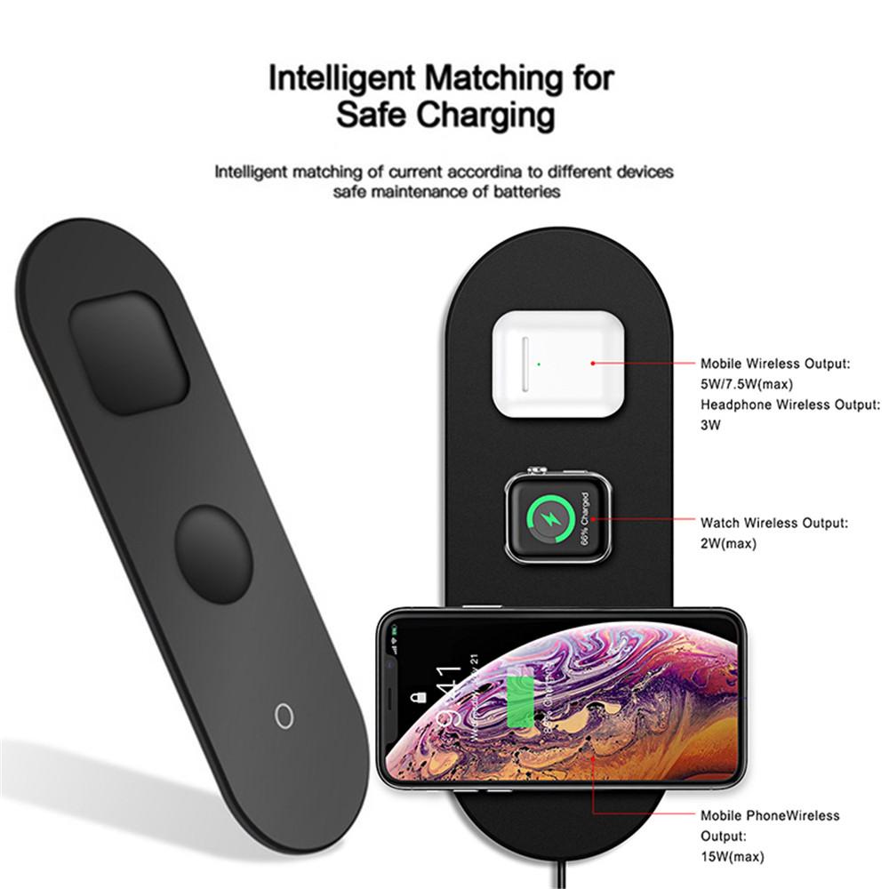 Fast Wireless Charger Stand 3 in 1 Charging Dock Station-Veeddydropshipping
