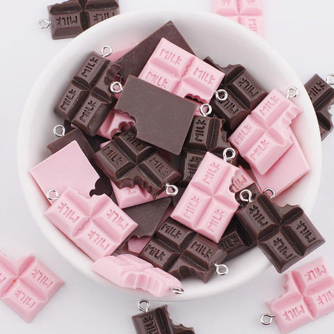 Chocolate Milk Resin Charms Pendants for DIY Jewelry Making Earring -JW01637-Veeddydropshipping