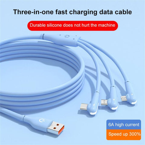 Three-in-one Portable Data Transfer Car Charging Charging Cable 66w Data Cable Phone-PA00434-Veeddydropshipping
