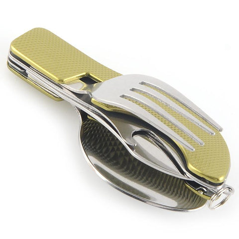 Tablespoon Set Spoon Knife Fork Bottle Opener  Folding-OS01255-Veeddydropshipping