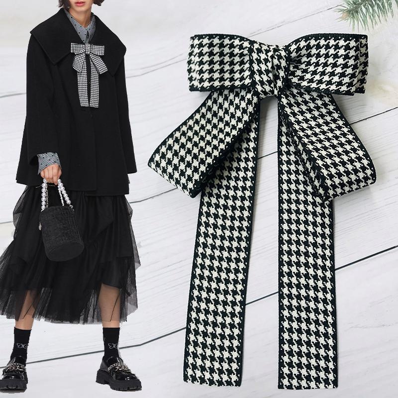 Women Retro Bow Tie Shirt Collar-WF01258-Veeddydropshipping