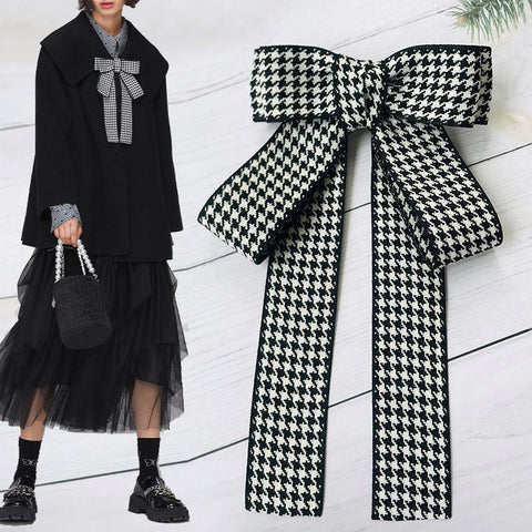 Women Retro Bow Tie Shirt Collar-WF01258-Veeddydropshipping
