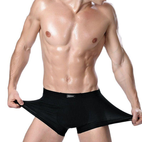 Boxers Bamboo Fiber Homme Boxer Panties Breathable Cozy Male Underpants Soft Man-MF01714-Veeddydropshipping