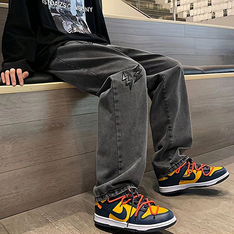 Loose Straight Baggy Men&#39;Spants Hip Hop-MF00661-Veeddydropshipping