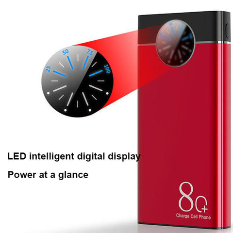 Power Bank Portable Fast Charger Digital Display With LED-Veeddydropshipping