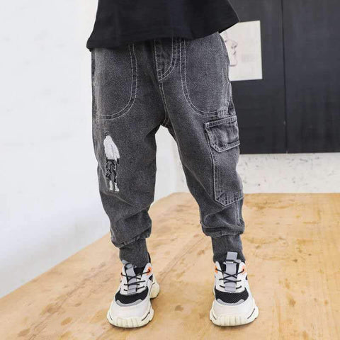Boys Pants Kids Trousers Fashion Boys Jeans Children Ripped Leggings Spring-TB01281-Veeddydropshipping