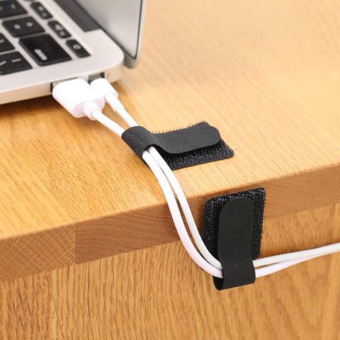 10pcs Self-Adhesive Cable Organizer Clip Ties Cord Management Wall Wire Hook Holder Wrapper Kitchen-PA00857-Veeddydropshipping