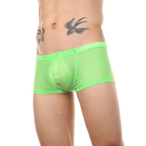 Boxers Shorts Transparent Sheer Mesh Underpants-MF01416-Veeddydropshipping