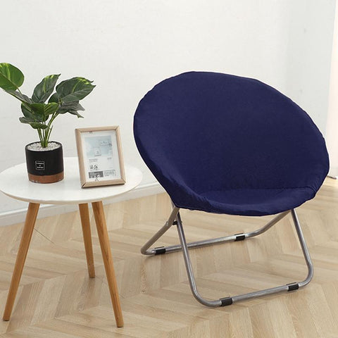 Moon Chair Cover Round Saucer Chair Slipcover-HA00532-Veeddydropshipping