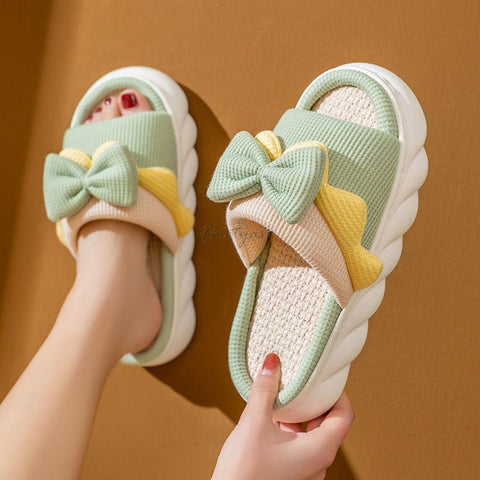 Bedroom Platform Slides Non-Slip Female House Slippers-BS01118-Veeddydropshipping