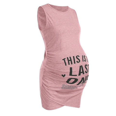 2022 Summer Fashion Premama Sleeveless Dresses For Pregnant Women-TB00571-Veeddydropshipping