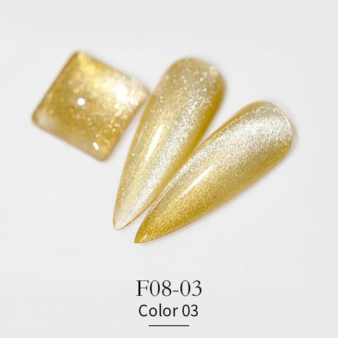 Cat Eye Nail Gel Polish Magnet Hybrid Laser Colorful Nail Art -BH00995-Veeddydropshipping