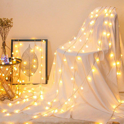 1.5M 3M 6M 10M  Crystal Ball Garland String Lights Flash Indoor Holiday-TI00915-Veeddydropshipping