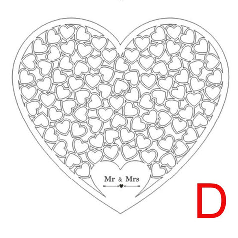 Signature Guest Book Wooden Eternal Love Series-HA00743-Veeddydropshipping