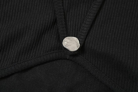 Slim Fit Navel Street Fashion Round Neck Long-sleeved T-shirt-Veeddydropshipping