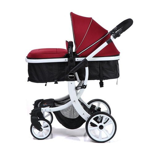 Baby stroller 2023 Newborn baby car,Red Trolley Baby Pushchair car-TB00366-Veeddydropshipping