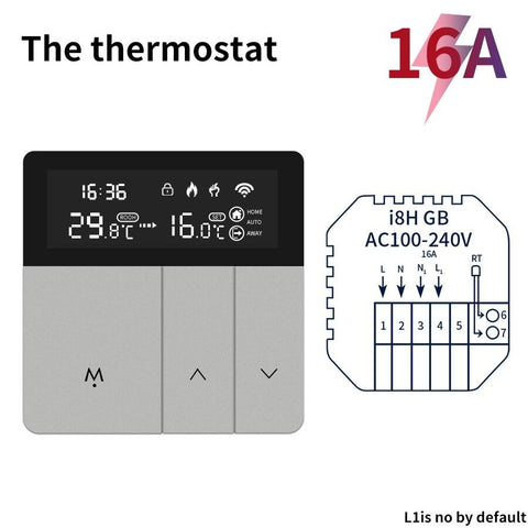 Tuya WiFi Smart Thermostat APP Remote Alexa Alice Home Temperature-TI01007-Veeddydropshipping
