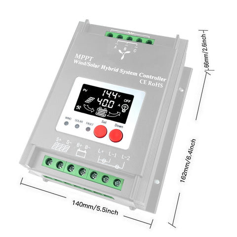Wind Charge Controller Power System Solar Regulator-TI00656-Veeddydropshipping