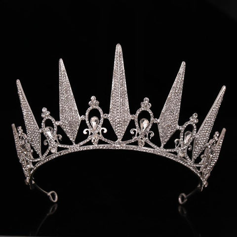 Diadem Queen Princess Tiaras Bridal Hair Jewelry Hair Accessories -JW00499-Veeddydropshipping