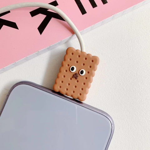 Cartoon Dinosaur Cable Protector Bite Organizer Food USB Charging Earphone Cable Buddy-PA00909-Veeddydropshipping