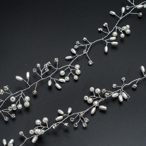 Hairbands Crystal Engagement Hair Accessories For Bride  -JW00467-Veeddydropshipping