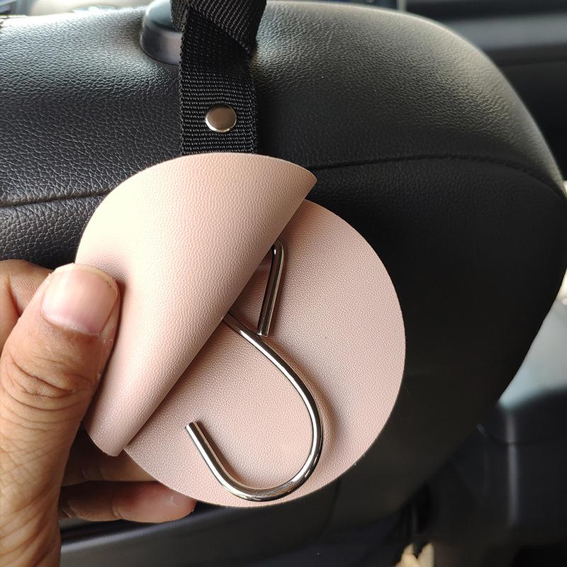 Leather Headrest Hanging Storage Holder Organizer-AM01355-Veeddydropshipping