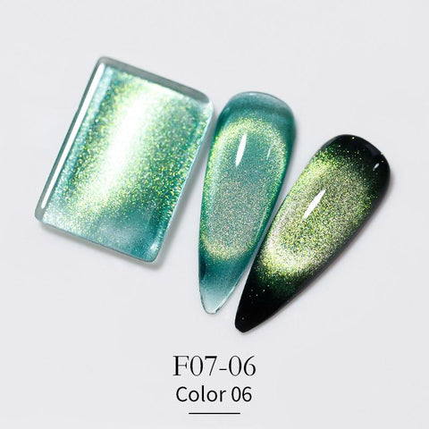 Crystal Cat Eye Gel Nail Polish 9D Aurora Cat Eye Gel -BH00992-Veeddydropshipping