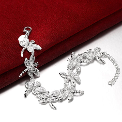 Fashion Luxury 925 Sterling Silver Crystal Popular Jewelry set  -JW00380-Veeddydropshipping