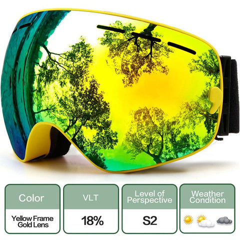 Ski Goggles,Winter Snow Sports Goggles with Anti-fog UV Protection for Men Women-OS00740-Veeddydropshipping