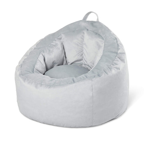 Velvet Bean Bag Lounge Chair with Pocket-HA01733-Veeddydropshipping