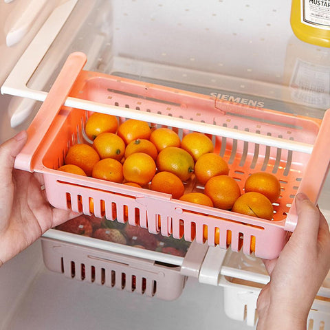 Refrigerator Organizer Retractable Tiered Fridge-HA00796-Veeddydropshipping