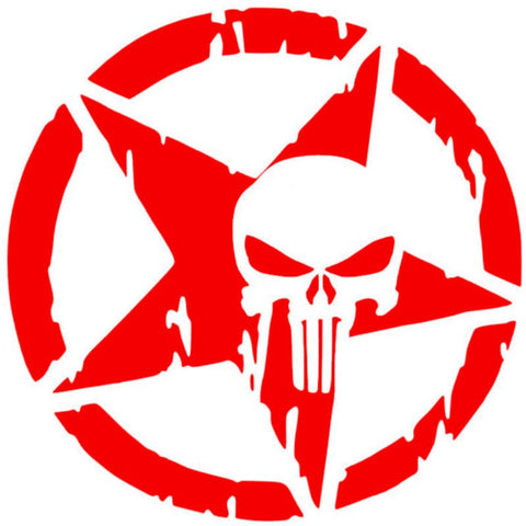 13cm /18cm /23cm Waterproof Personality Punisher Five-star Skeleton PVC-AM00071-Veeddydropshipping