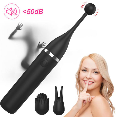 Female Clitoris 3 Caps Replaceable Vibrator G Spot Masturbation Massage Sex -BH01203-Veeddydropshipping
