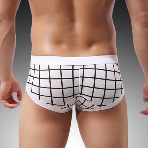 Convex Pouch Shorts Soft Breathable Stretch Briefs Low Waist Underpants-MF01654-Veeddydropshipping