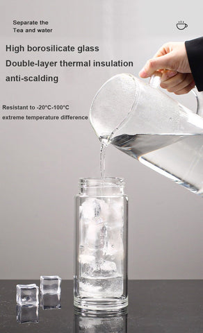 Glass Tea Bottles Infuser Bottle Tea Separation Mug-HA01261-Veeddydropshipping