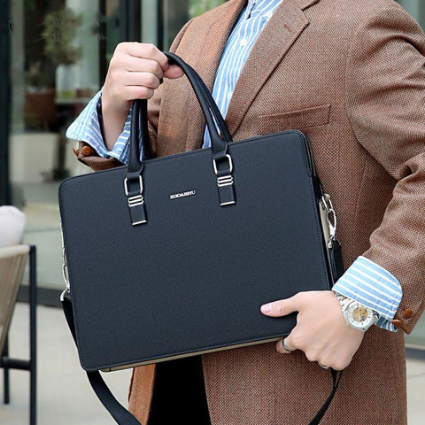 Briefcase Bag 14-Inch Laptop Bag Handbag Large Capacity-BS00454-Veeddydropshipping