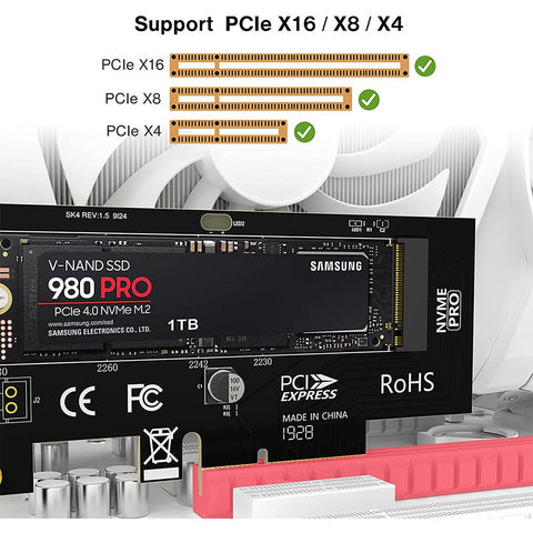 Adapter with Aluminum Heatsink,  Expansion Card-CO00168-Veeddydropshipping
