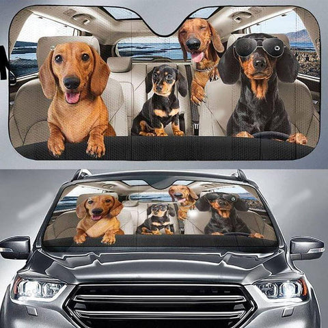 Sunshade for car, sunshades Windshield Dachshund-AM00924-Veeddydropshipping