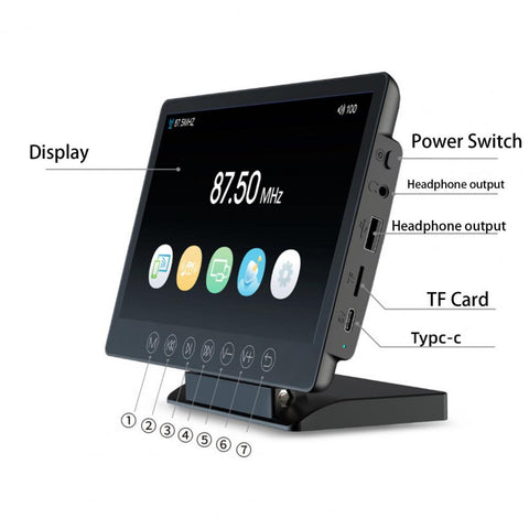 1 Set Useful Car Monitor  Touch Control Plug-and-Play Car Display Screen-AM00689-Veeddydropshipping