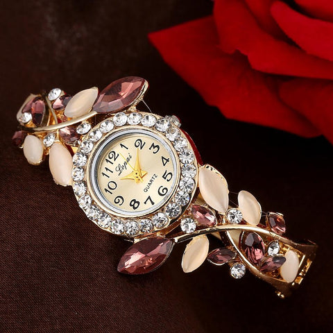 Luxury Diamonds Wrist Watch Steel Bracelet  Clock Gifts -JW01009-Veeddydropshipping
