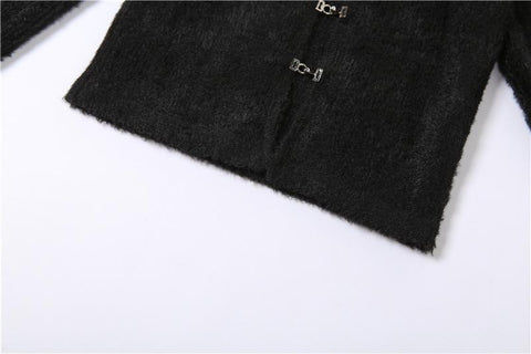 Women Clothing Slim Camisole Square Collar Cardigan Set-WF00268-Veeddydropshipping