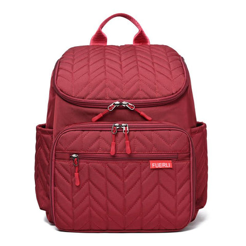 Portable Diaper Bag Large Capacity Embroidered Mother and Baby Bag-TB00232-Veeddydropshipping