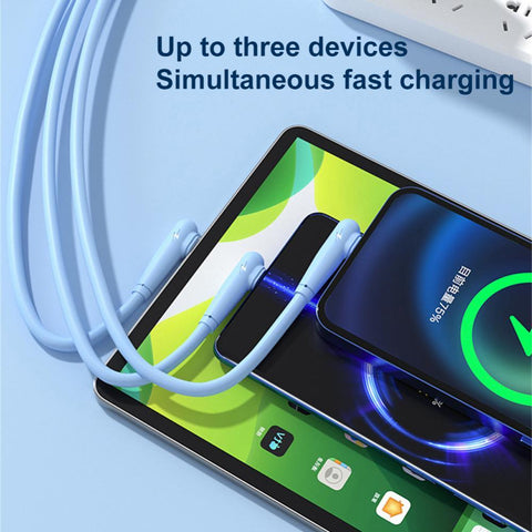 Data Line Three-in-one Charging Cable 66w Portable Super Fast Charge Phone Accessories-PA00424-Veeddydropshipping