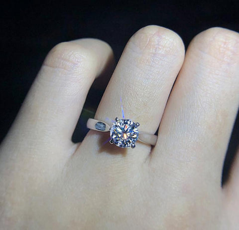 Women High Quality Zircon Ring Silver Wedding Bridal Jewelry  -JW00561-Veeddydropshipping