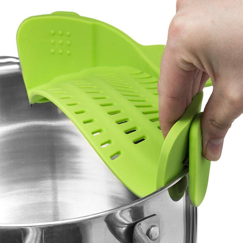 Clip-on Pan Pot Strainer Anti-spill Pasta Pot Strainer-HA01334-Veeddydropshipping