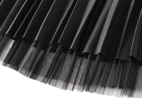 Bright Silk Screen Half-length Skirt For Women-WF00370-Veeddydropshipping