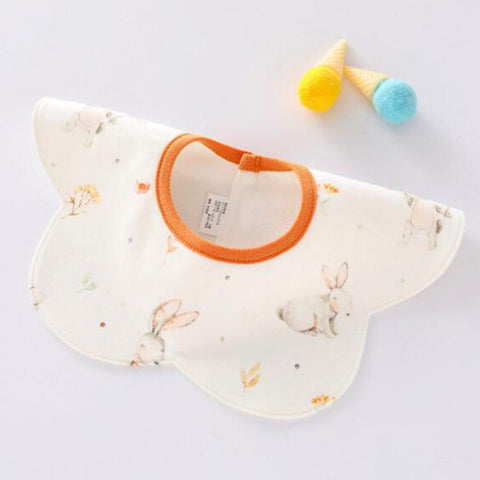 Baby Bibs Waterproof Cotton Animal Print Flower Shape 360 Degree-TB00724-Veeddydropshipping